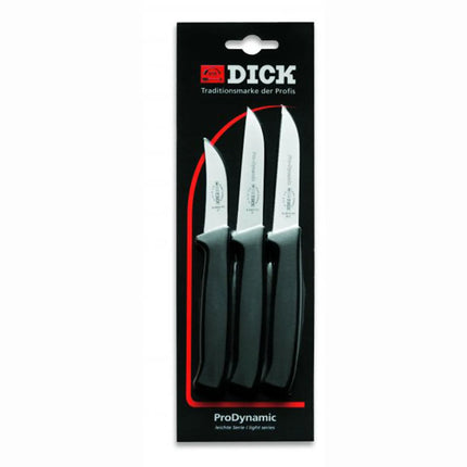 (3 pieces) F. DICK | ProDynamic Kitchen Knife Set – 2 utility (1 serrated) + paring