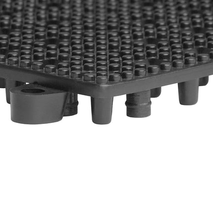 (3 pieces) FUCHS | DELFIN® Rubber drip mat - set of 2 - 315x315mm - pluggable - black
