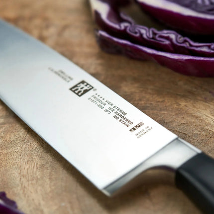 (3 pieces) ZWILLING | GOURMET Knife Set – Chef 20 cm - Slicing 16 cm - Paring 10 cm - Black Handle