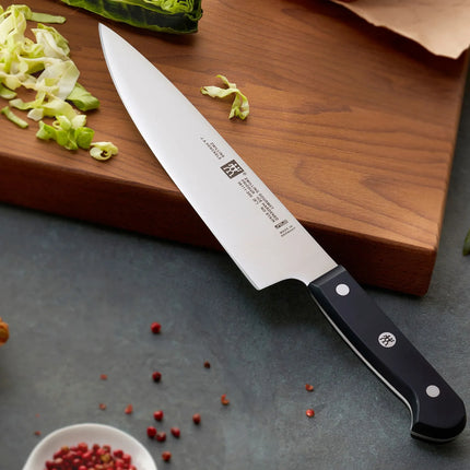 (3 pieces) ZWILLING | GOURMET Knife Set – Chef 20 cm - Slicing 16 cm - Paring 10 cm - Black Handle