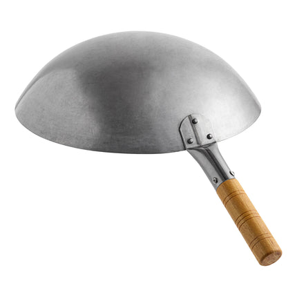 Chảo wok kiểu Quảng Đông thép carbon tay cầm gỗ Emperor's Select 36 cm