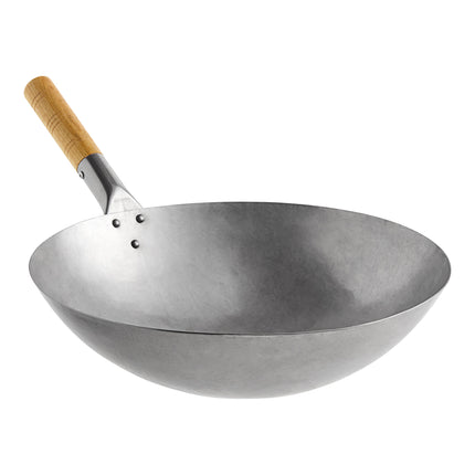 Chảo wok Mandarin thép carbon Emperor's Select 41 cm cán gỗ