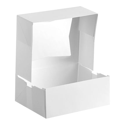 Hộp bánh / donut giấy trắng có cửa sổ tự bung Baker's Lane 26 x 20 x 10 cm - Thùng 200 cái
