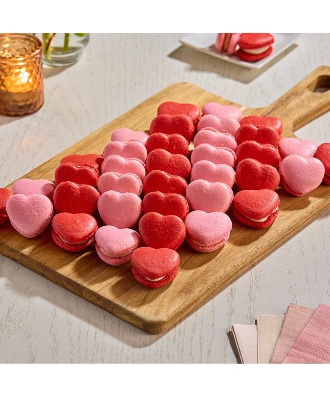 Bánh macaron hình trái tim gói đa vị Macaron Centrale - Thùng 100 cái