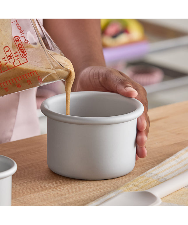 Khuôn bánh mini thành thẳng tròn nhôm anod hóa Fat Daddio's PRD-43 ProSeries 10 x 8 cm