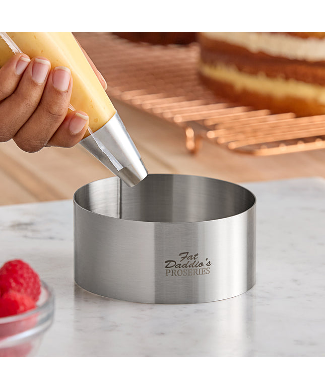Khuôn tròn tạo hình bánh / thức ăn thép không gỉ Fat Daddio's SSRD-4175 10 x 4,4 cm