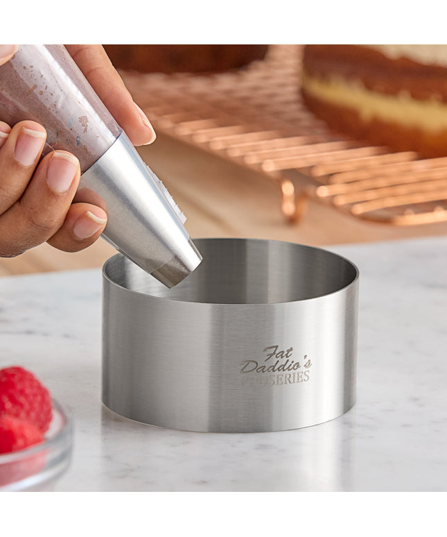 Khuôn tạo hình tròn inox Fat Daddio's SSRD-35175 ProSeries 9 x 4,4 cm