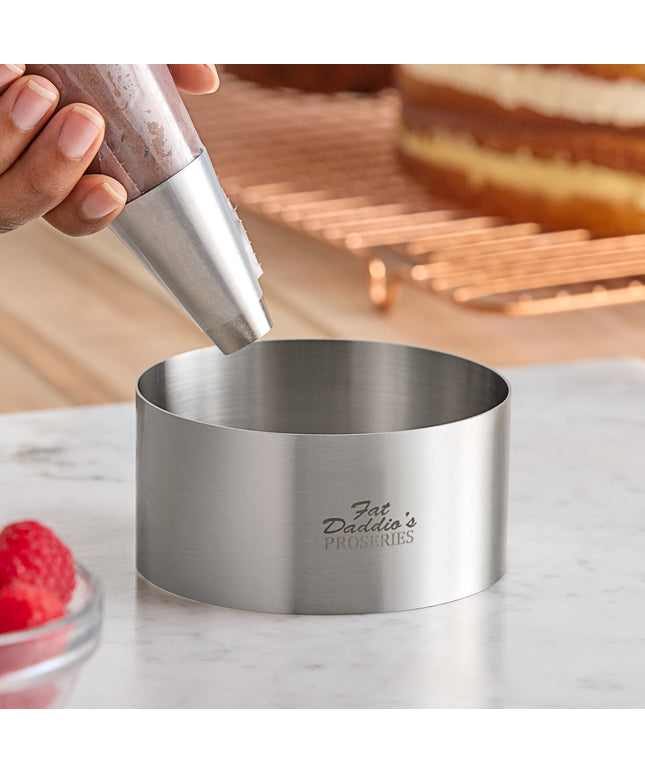 Khuôn ring tròn thép không gỉ Fat Daddio's SSRD-4020 ProSeries 10 x 5 cm