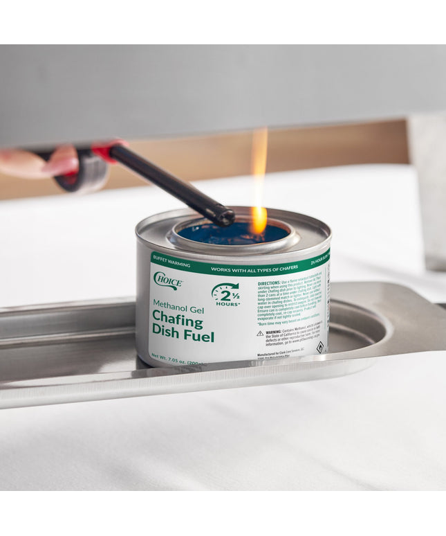 Nhiên liệu gel methanol hâm nóng Choice cháy 2,5 giờ - Thùng 72 cái