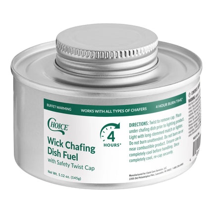 Nhiên liệu cồn hâm nóng dạng bấc Choice 4 giờ nắp vặn an toàn - Thùng 24 hộp