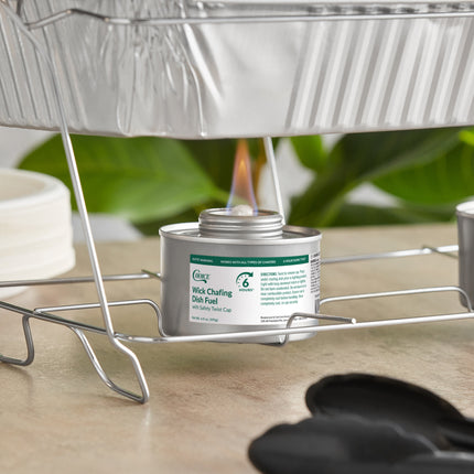 Nồi hâm buffet Choice 6 Hour Wick Chafing Dish Fuel Safety Twist nắp - Thùng 24 cái