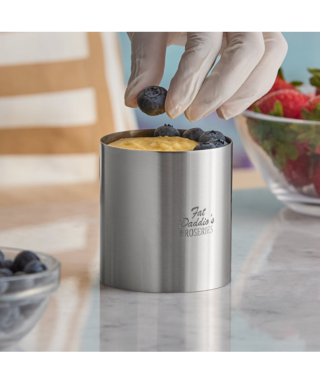 Khuôn tạo hình Fat Daddio's SSRD-27530 ProSeries 7 cm x 7,6 cm inox tròn bánh / Food Ring Mold
