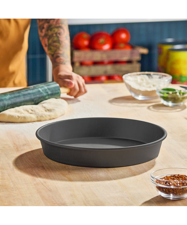 Khay pizza American Metalcraft HC90122 nhôm anod cứng 30 x 5 cm kiểu vát / xếp lồng