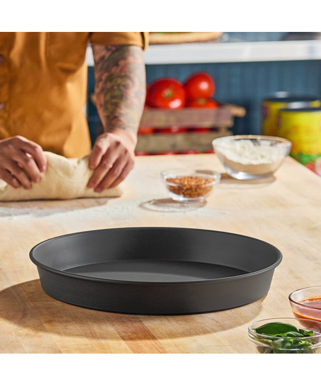 Khay nướng pizza nhôm anod cứng American Metalcraft HC90142 36 x 5 cm kiểu vát/xếp chồng