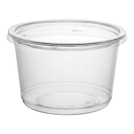 Choice Hộp Deli Tròn PET Tái Chế Trong Suốt 16 oz Kèm Nắp 250/Thùng