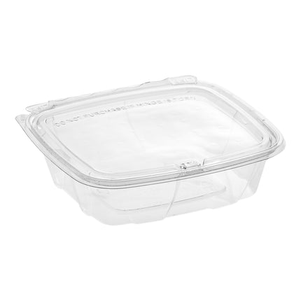 Dart ClearPac SafeSeal Hộp Nắp Bản Lề Chống Giả Mạo, Báo Hiệu Giả Mạo Kèm Nắp Phẳng 24 oz - 200/Thùng