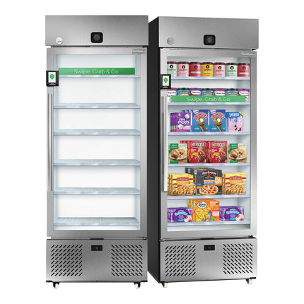 Tủ đông thông minh bán hàng tự động FoodSpot BA1 có camera an ninh