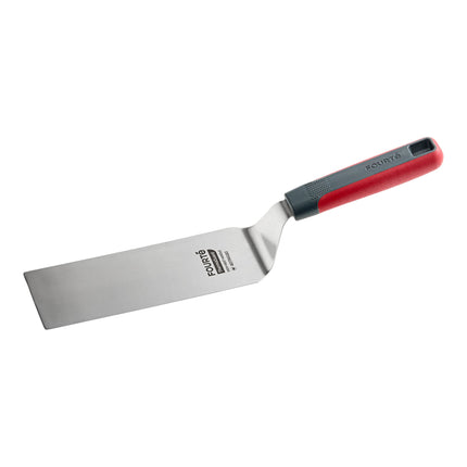 Xẻng lật thép không gỉ chịu nhiệt cao Fourté ThermaGuard cạnh vuông đặc, tay cầm nylon 20 x 8 cm