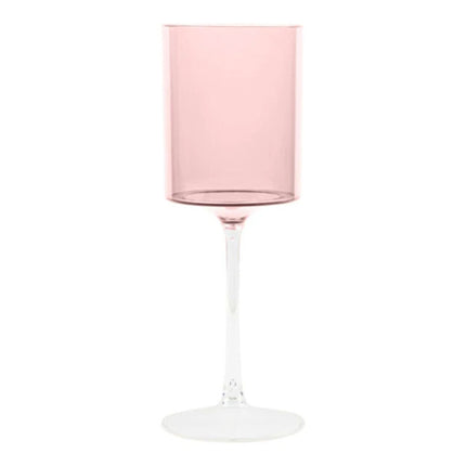 Ly rượu vang nhựa hai tông hồng và trong Posh Setting 266 ml - Thùng 60 cái