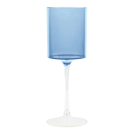 Ly rượu vang nhựa Posh Setting 414 ml hai tông xanh dương và trong - Thùng 60 cái