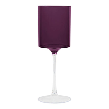 Ly rượu vang nhựa Posh Setting 266 ml hai tông màu tím và trong suốt - Thùng 60 cái