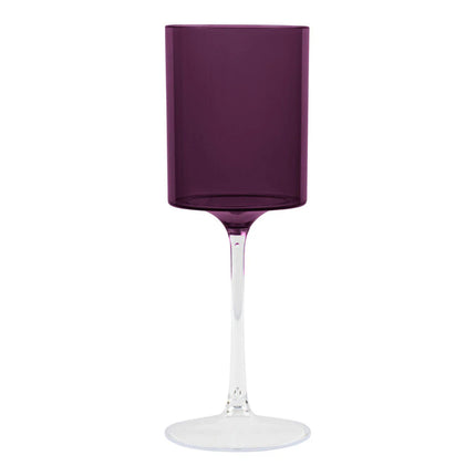 Ly rượu vang nhựa Posh Setting 414 ml hai tông màu tím và trong suốt - Thùng 60 cái