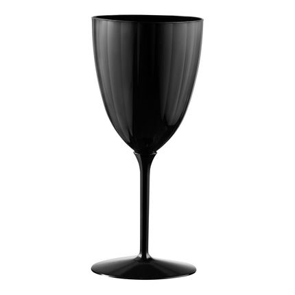 Ly rượu nhựa nguyên khối Posh Setting 207 ml đen - Thùng 96 cái