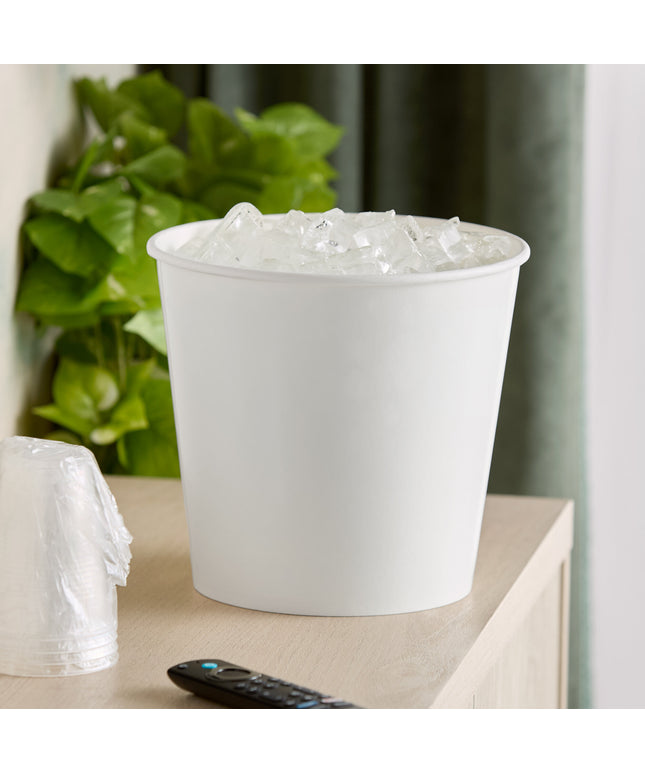 Xô đựng đá giấy dùng một lần Lavex 4,5 kg trắng - Gói 25 cái