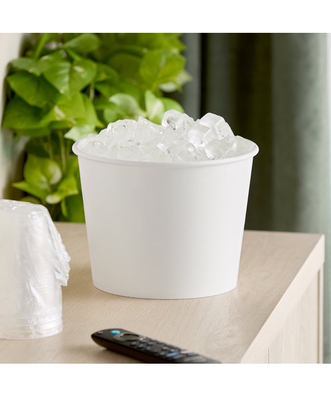Xô đựng đá bằng giấy dùng một lần màu trắng Lavex 2,3 kg - Thùng 150 cái