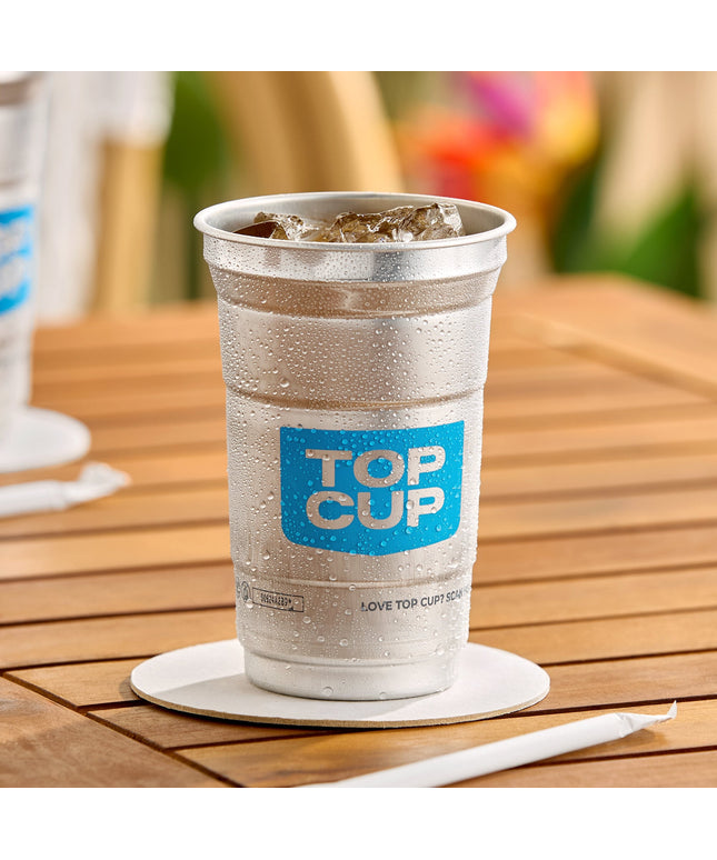 Ly nhôm tùy chỉnh Top Cup by Ball 266 ml in logo Top Cup - Thùng 645 cái