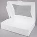 Hộp bánh kem có cửa sổ màu trắng in tùy chỉnh 48 x 36 x 10 cm - Vỉ 10 cái