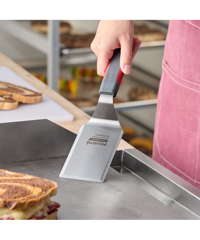 Xẻng lật inox chịu nhiệt cao Fourté ThermaGuard cạnh vuông vát 12,7 x 7,6 cm tay cầm nylon
