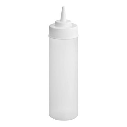 Bình bóp nước sốt miệng rộng trong suốt Choice 355 ml - Bộ 6 cái