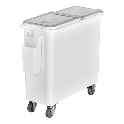 Thùng đựng nguyên liệu di động nắp phẳng trượt Cambro IBSF27148 101 lít / 425 cup màu trắng