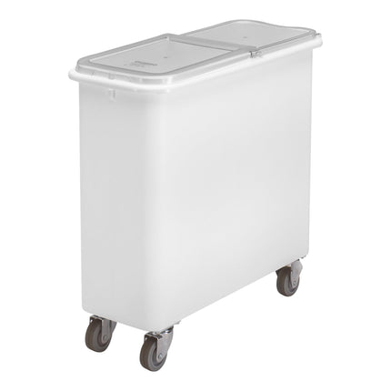 Thùng đựng nguyên liệu di động nắp phẳng trượt Cambro IBSF27148 101 lít / 425 cup màu trắng