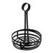Giá đựng gia vị sắt uốn tròn Choice đen 15 x 24 cm kèm kẹp thực đơn