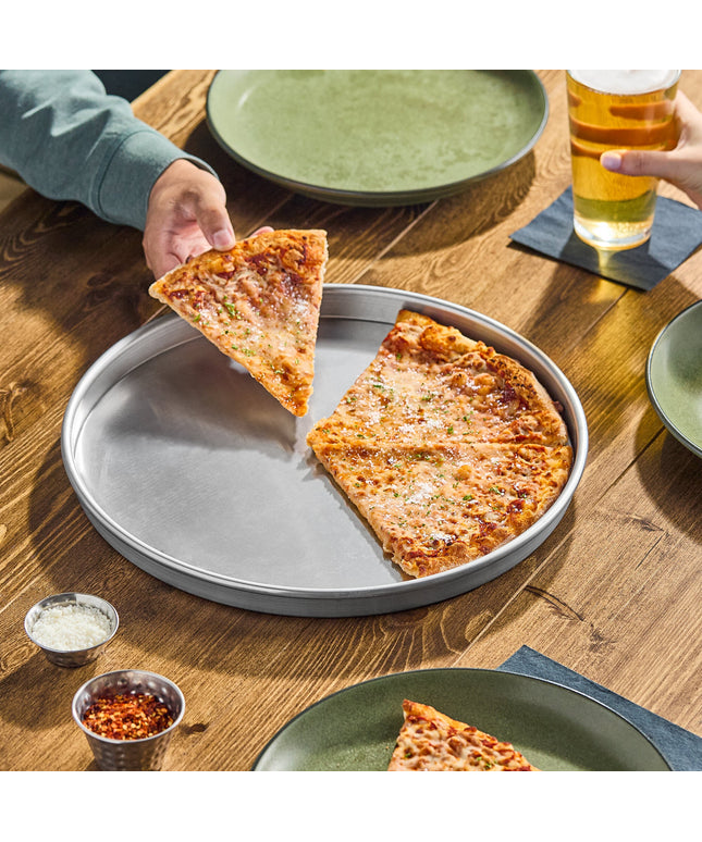 Khay pizza nhôm dày thành thẳng American Metalcraft HA4012 30 x 2,5 cm