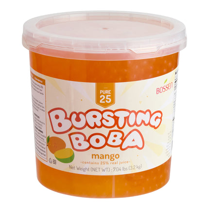 Trân châu vỡ vị xoài Bossen Pure25 3,2 kg - Thùng 4 cái