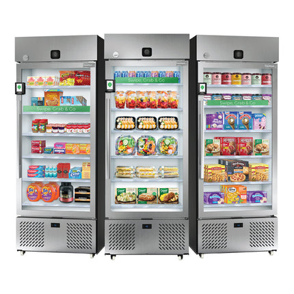 Tủ đông thông minh bán hàng tự động FoodSpot BA1 có camera an ninh