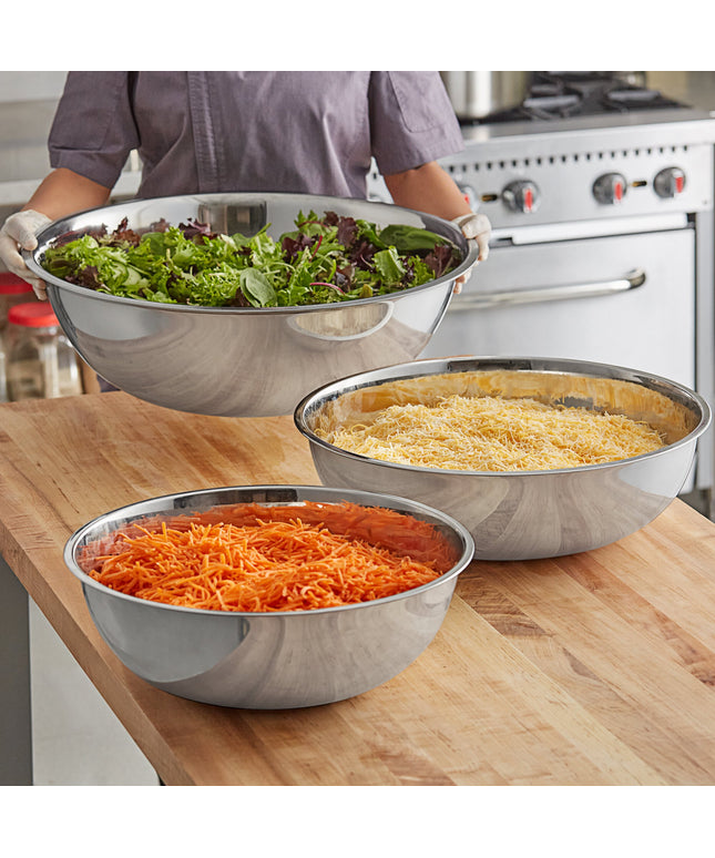 Bộ tô trộn thép không gỉ loại nặng cỡ lớn Choice - Bộ 3 cái