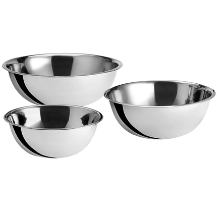 Bộ tô trộn thép không gỉ tiêu chuẩn cỡ lớn Choice - Bộ 3 cái