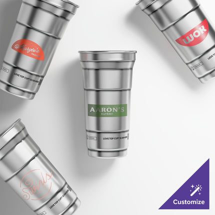Ly nhôm Top Cup by Ball 355 ml tùy chỉnh logo Top Cup - Thùng 450 cái