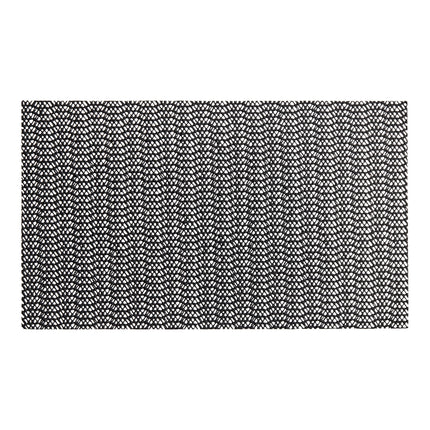 Thảm quầy bar Choice 26 cm x 15,9 cm đen Non-Slip nhựa Cutting Board Liner - Gói 6 cái