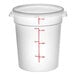 Hộp đựng thực phẩm nhựa PP tròn trong mờ kèm nắp Choice 3,8 lít - Thùng 12 cái