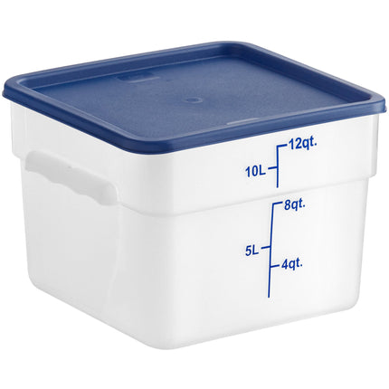 Hộp đựng thực phẩm nhựa PP vuông trong mờ kèm nắp xanh dương Choice 11,4 lít - Thùng 12 cái