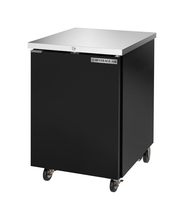 Tủ mát quầy bar nước uống- BB24HC-1-F-B 61 cm đen Counter Height Solid Door thực phẩm Rated
