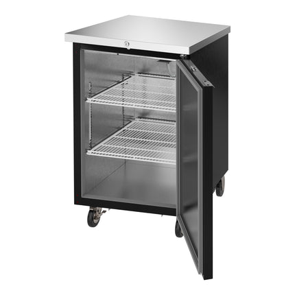 Tủ mát quầy bar nước uống- BB24HC-1-F-B 61 cm đen Counter Height Solid Door thực phẩm Rated