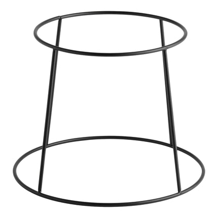 Đế trưng bày kim loại Acopa 18 cm tròn đen