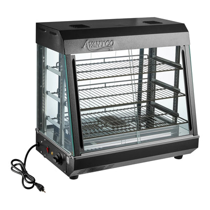 Tủ giữ nóng trưng bày để bàn Avantco HDC-26 3 kệ cửa trượt 66 cm - 120V, 1580W
