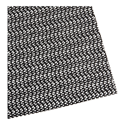 Thảm quầy bar Choice 26 cm x 15,9 cm đen Non-Slip nhựa Cutting Board Liner - Gói 6 cái